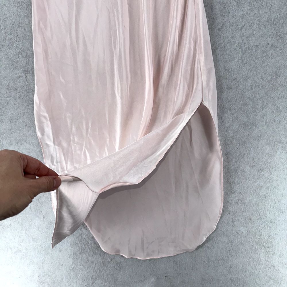 Vintage Barbizon Baby‎ Pink Slip Dress Nightie SMALL Lace Large Flowers Detailed - Picture 6 of 13